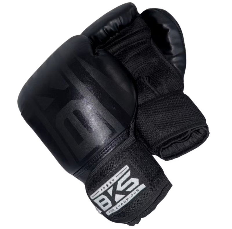 Luva De Boxe Muay Thai Kickboxing + Caneleiras Muay Thai + Bandagens + Bucal + Case + Bolsa KIT BKS